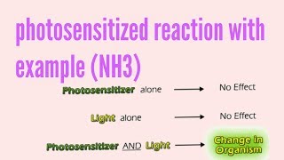 Photosensitized chemical reaction with example [upl. by Etnovert203]