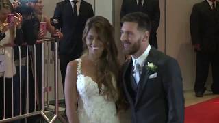 Lionel Messi marries childhood sweetheart Antonella Roccuzzo in Rosario [upl. by Henry]