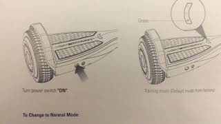 Lets read the manual Razor Hovertrax 15 25v hoverboard calibration training mode [upl. by Cookie]