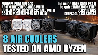 8 New AIR Coolers Tested on AMD Ryzen  May 2024 [upl. by Solly378]