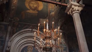 Chanting by monks in the Visoki Decani monastery in Kosovo and Metohija [upl. by Yuhas]