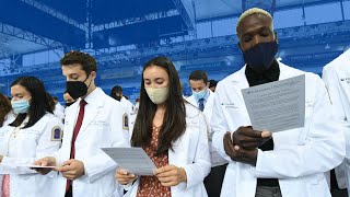 Columbia Med Students Recite New Hippocratic Oath [upl. by Wolfgang405]