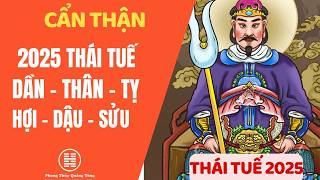 Thái Tuế 2025 tuổi nào Phạm  Cách hoá giải như thế nào để thu hút tài lộc [upl. by Dambro]