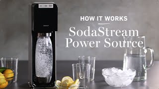 How It Works SodaStream Power Source Sparkling Water Maker [upl. by Kcirtemed60]