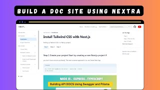 Build a Pro Documentation Site with Nextra A StepbyStep Tutorial [upl. by Enirehtac231]