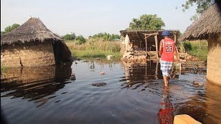 High Tide Flooding in Kerewan Badala URR The GambiaPart 1 [upl. by Fry]