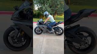 2019 Yamaha R6 takeoff  Beautiful Matte Gray [upl. by Skinner]