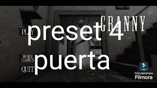 les recomiendo estos Presets de granny para escapar por la puerta el auto y el cellar [upl. by Ahsina915]