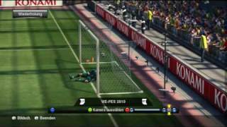 Pro Evolution Soccer 2010Demo quotCrazy Goalquot 1 [upl. by Eoj]