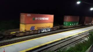 norfolksouthern southbound intermodalmix freight in lynchburgvirginia [upl. by Leva]