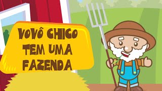 Vovô Chico Tem Uma Fazenda ia ia ô som animais da fazenda  Música Infantil Educativa  Animazoo [upl. by Eelyrag18]