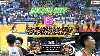 LAST 2 MINUTES GAME 2  QUEZON CITY Vs BATANGAS CITY  MAKAPIGIL HININGA ANG LABANAN SOUTH DIVISION [upl. by Etnaed]