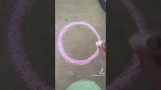 DlY How to draw the sidewalk chalk like galaxy bestchalk chalkart chalk art galaxy crafts [upl. by Sisely]