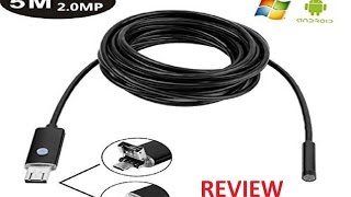 New Rice Android OTG Smartphone USB Endoscope Wire Camera Review [upl. by Ermanno]