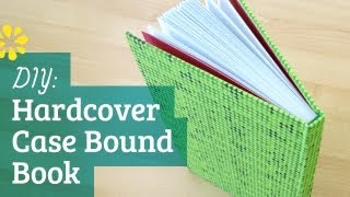 DIY Hardcover Book  Case Bookbinding Tutorial  Sea Lemon [upl. by Sesiom]