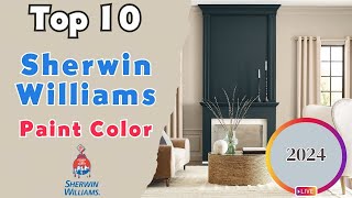 10 Most Popular SherwinWilliams Paint Colors 2024 [upl. by Erodaeht]