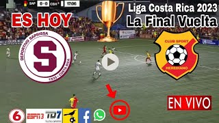 Saprissa vs Herediano en vivo donde ver a que hora juega Saprissa vs Herediano La Final 2023 [upl. by Kieger162]