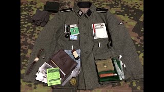 WWII German Pocket Litter  What Do I Have in My Pockets [upl. by Esyahc]