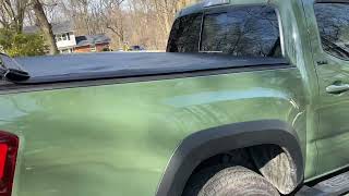 Toyota Tacoma Tyger Tonneau Cover Unboxing amp Install [upl. by Lairbag]