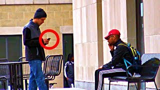 Smashing Peoples Phones Prank [upl. by Malvin]