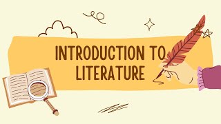 What is Literature I Introduction to Literature [upl. by Nosahc]