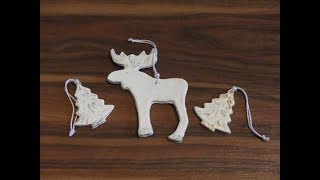 DIY Weihnachtsdeko aus Salzteig Christmas decoration made of salt dough [upl. by Anilad]