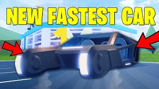 NEW FASTEST CAR IN JAILBREAK JAILBREAK BLADE VEHICLE UPDATE NEW RADIO HELICOPTER LIGHT ROBLOX [upl. by Mad757]