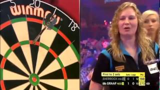 Darts Ladies World Championship 2015 Quarter Final Sherrock vs de Graaf [upl. by Nirred]