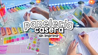 🖍 HAZ PAPELERIA CASERA SIN IMPRIMIR 🌈  DanielaGmr ✨ [upl. by Ayit455]