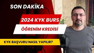 KYK BURS BAŞVURUSU NASIL YAPILIR [upl. by Dnana]