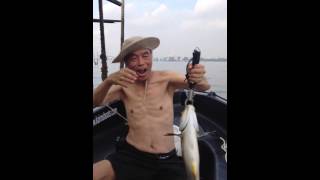 Dad fishing on Whaly boat [upl. by Auof]