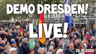 ❗ LIVE ❗ DEMO Dresden mit Maximilian Krah AfD 🇩🇪 Elmar Gehrke 🗣 ua für Frieden amp Freiheit 🕊 Sachsen [upl. by Hughie]