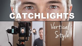 How to Shoot CATCHLIGHTS in Portraits  HOLLYWOOD STYLE 2 Minute Lighting Tutorial [upl. by Vani728]