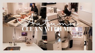 COSY FALL CLEAN WITH ME 2024 🍂  Extreme cleaning motivation  all day clean with me [upl. by Eimarrej]