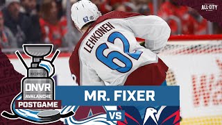 Artturi Lehkonen and the Colorado Avalanche find their offense as they drub the Washington Capitals [upl. by Guglielmo]