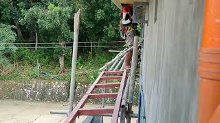 How to Install spandrel in Nilasin Cabaroan City I sur diy construction [upl. by Anchie]