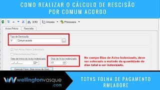 Como realizar o cálculo de rescisão por comum acordo  RMLabore [upl. by Arrekahs]