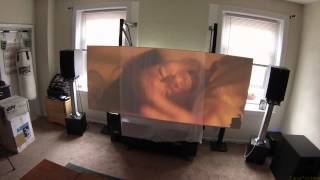 Z Review  DIY 104quot 2351 Projection Screen W EPSON 8350 [upl. by Palua]