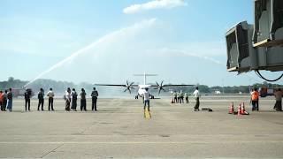 ATR 72600 XYAML Arrival Ceremony [upl. by Farrell]