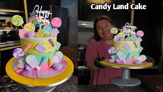 My Candy Land theme Cake Madiskarteng Nanay by mhelchoice [upl. by Connelly]