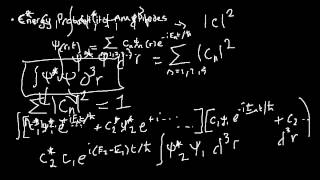 Quantum Mechanics 024  states of uncertain energy part 2  energy probability amplitudes [upl. by Nauh709]