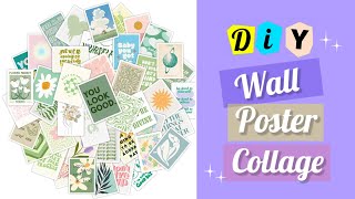 How to make wall poster collage at home  pinterest inspired [upl. by Edgerton]