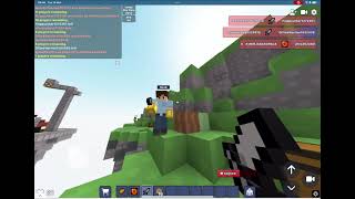 Bloxd io skywars gameplay  VERY QUICK UNDER OME MINUTE WIN [upl. by Latsyrcal]