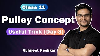 Day3  Short Trick To Solve Pulley Concept  BY AP SIR sakaarpcmb physics physicsforum [upl. by Dionne]