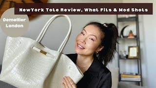 DeMellier London The New York Tote Bag Review What Fits Mod Shots The Perfect Work Bag [upl. by Stoecker]