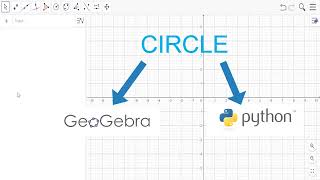 Draw Circle using Geogebra and Python [upl. by Atterg]