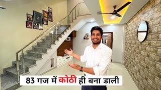 15×50 House design with beautiful interior design  villa in Jagatpura jaipur [upl. by Valda665]