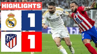 REAL MADRID 1  1 ATLÉTICO DE MADRID  RESUMEN LALIGA EA SPORTS [upl. by Erbes640]