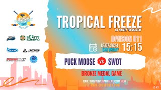 PUCK MOOSE vs SWOT  Tropical Freeze Ice Hockey Tournament 2024  Div U11  Bronze Medal Game [upl. by Animrelliug]