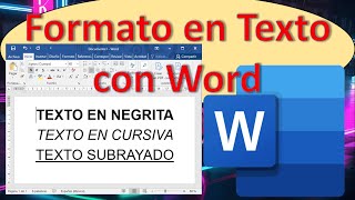 Cómo dar formato al texto con Word [upl. by Thain]